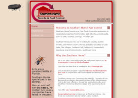 Portfolio Screen Shots - Southern Home Pest Control